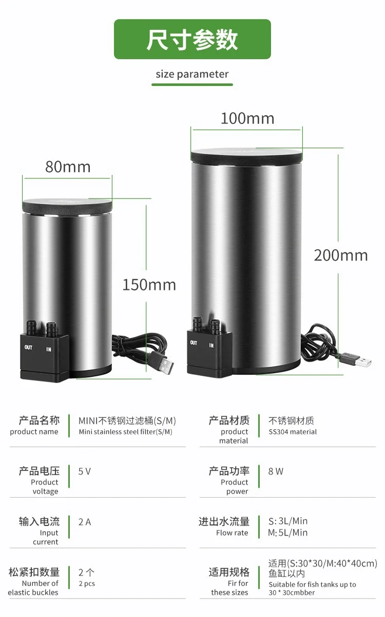 Reef Tank Filter - Бесшумный настольный аквариумный фильтр с встроенным