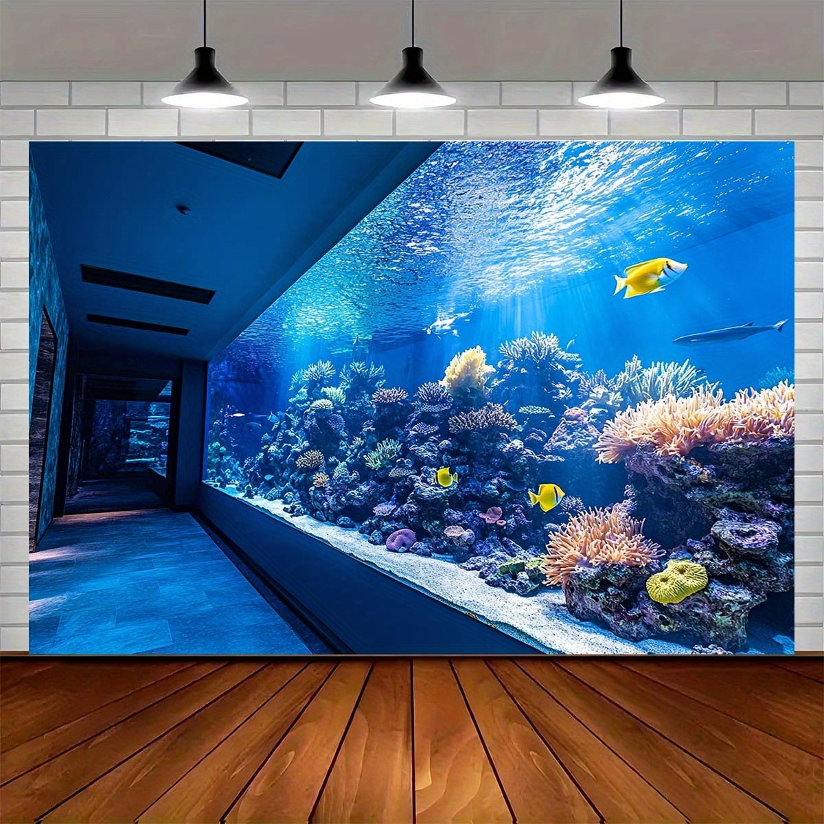 Reef Aquarium - Яркий настенный гобелен с изображением подводного