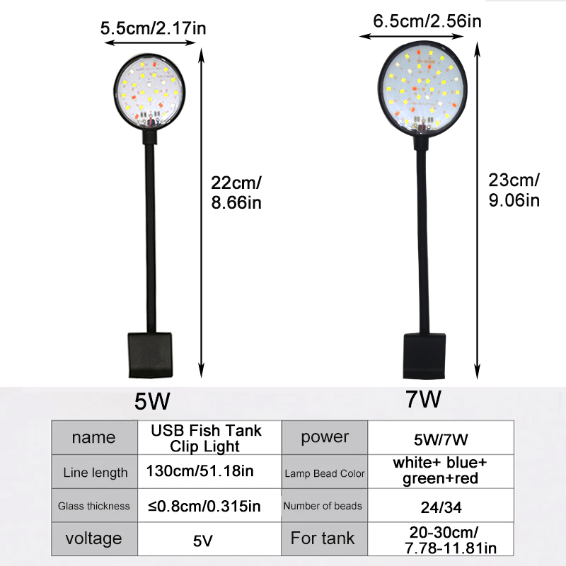 USB светодиодная лампа для акв – обзор и цена Aquarium Marine Lights