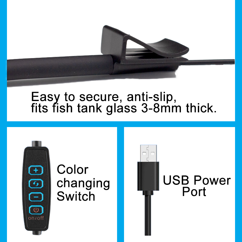 USB светодиодная лампа для акв – обзор и цена Aquarium Marine Lights