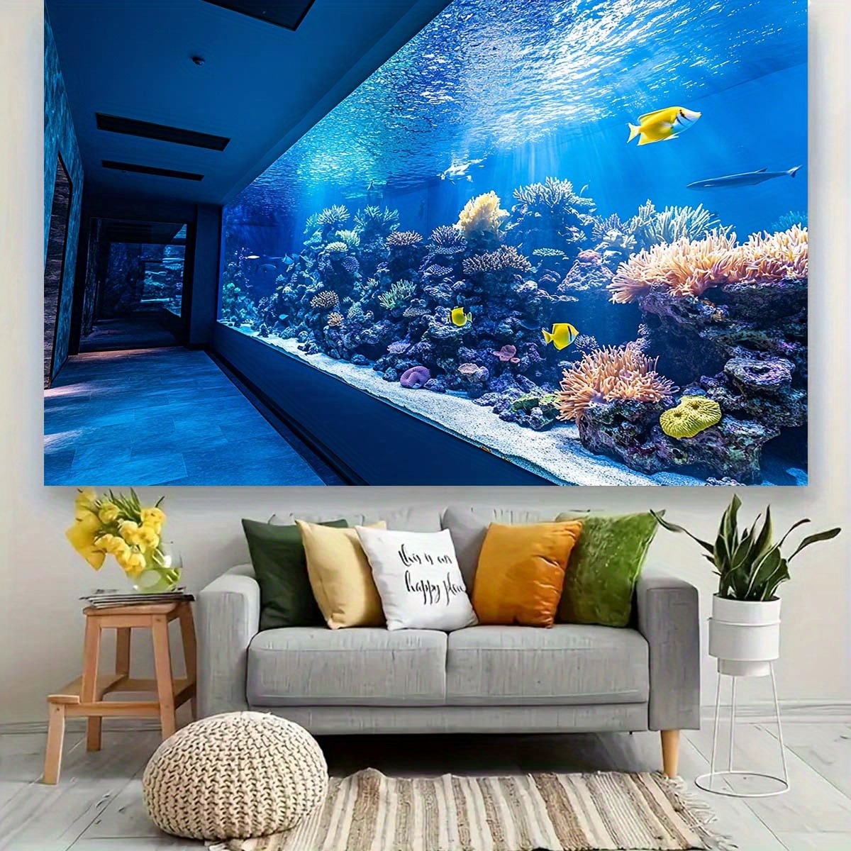 Яркий настенный гобелен с изоб – обзор и цена Reef Aquarium
